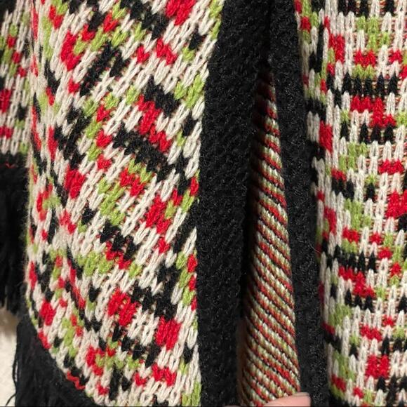 Vintage Arista Knitwear New York Open Front Poncho w/ hand‎ holes - Picture 8 of 8